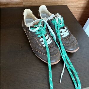 Dolce Vita Brown Athletic Shoes with Green Laces